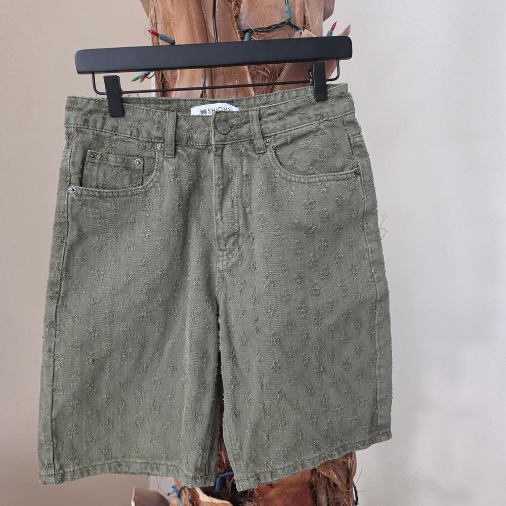 Unbranded Men's Green and Khaki Shorts